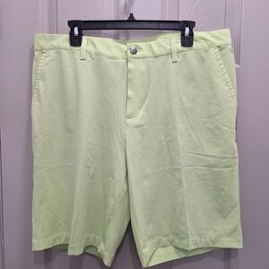 Adidas Men's Lime Green Performance Golf Shorts